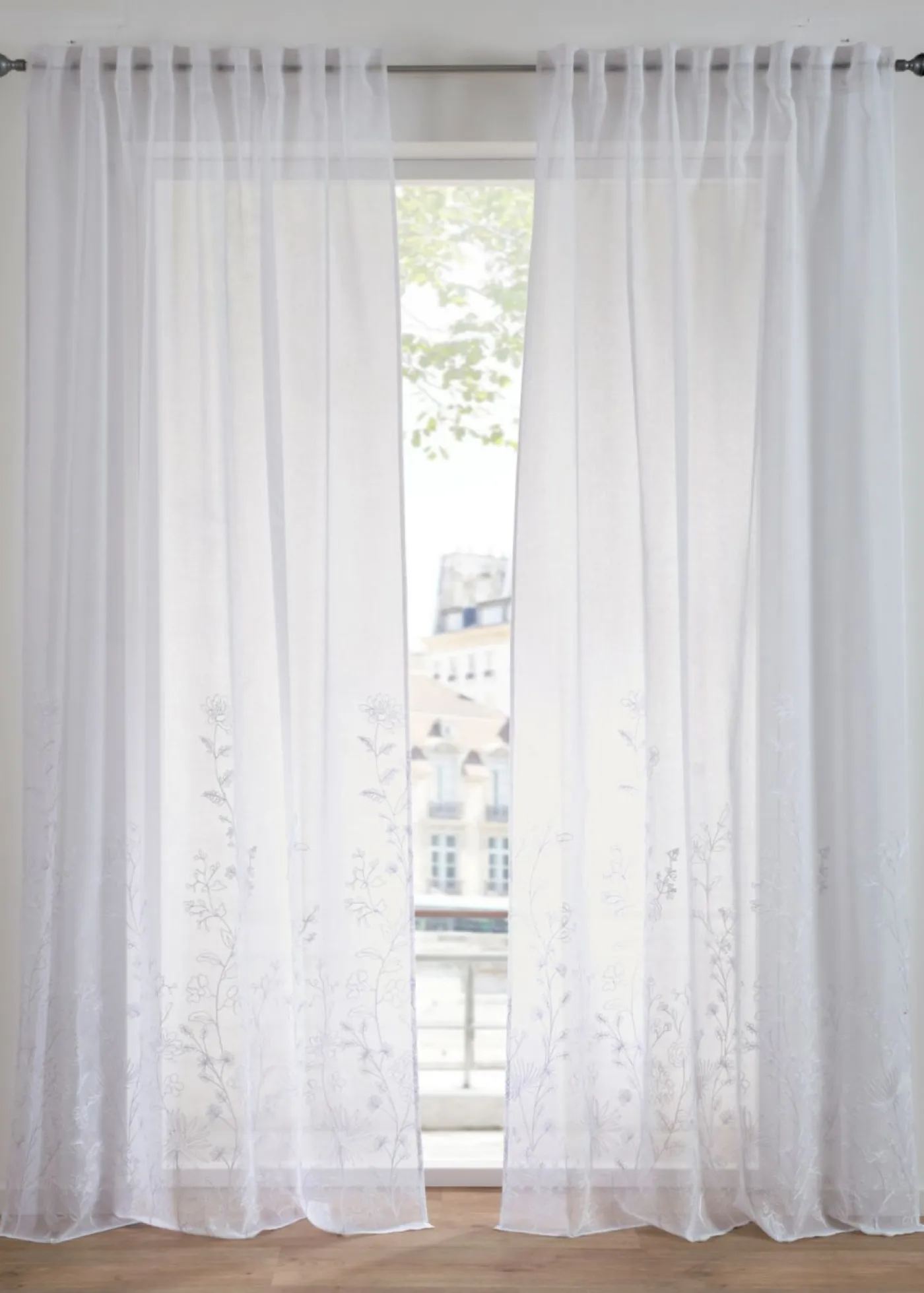 bonprix bonprix Muebles De Sala De Estar·Cortinas De Salón|Todas Las Cortinas>Cortina de poliéster reciclado (1 unidad) Blanco