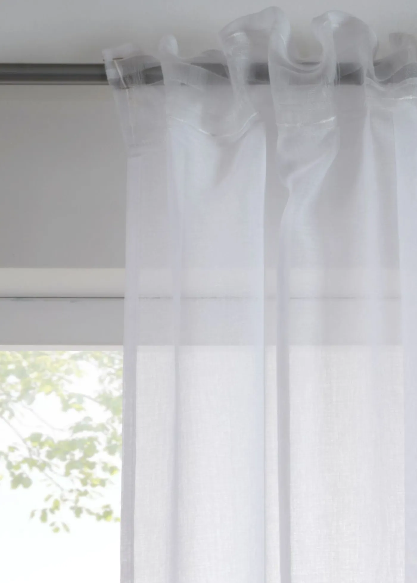 bonprix bonprix Muebles De Sala De Estar·Cortinas De Salón|Todas Las Cortinas>Cortina de poliéster reciclado (1 unidad) Blanco