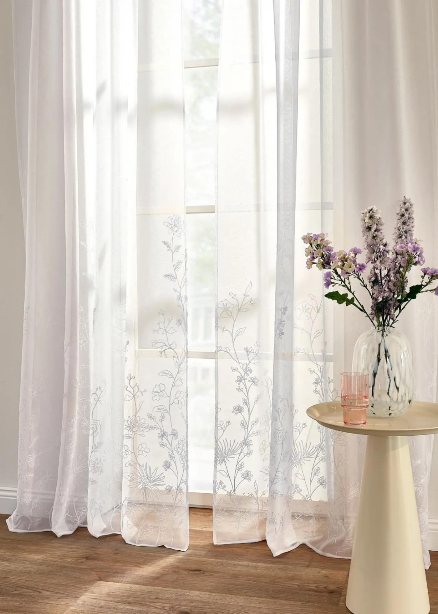 bonprix bonprix Muebles De Sala De Estar·Cortinas De Salón|Todas Las Cortinas>Cortina de poliéster reciclado (1 unidad) Blanco