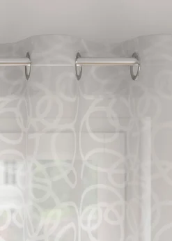 bonprix bonprix Muebles De Comedor·Cortinas Y Estores|Todas Las Cortinas>Cortina estampada con poliéster reciclado (1 unidad) Blanco