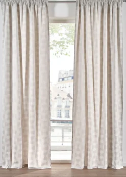 bonprix bonprix Muebles De Sala De Estar·Cortinas De Salón|Cortinas Baratas>Cortina jacquard de algodón orgánico (1 unidad) Gris claro