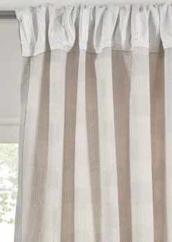 bonprix bonprix Muebles De Sala De Estar·Cortinas De Salón|Cortinas Baratas>Cortina jacquard de algodón orgánico (1 unidad) Gris claro