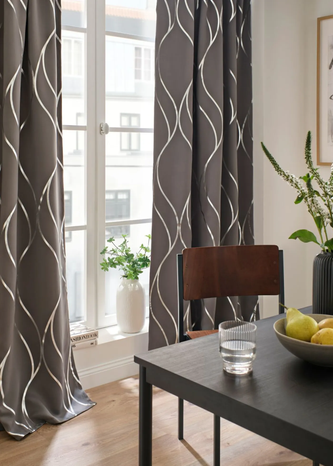 bonprix bonprix Cortina oscurecedora con estampado brillante (1 unidad)