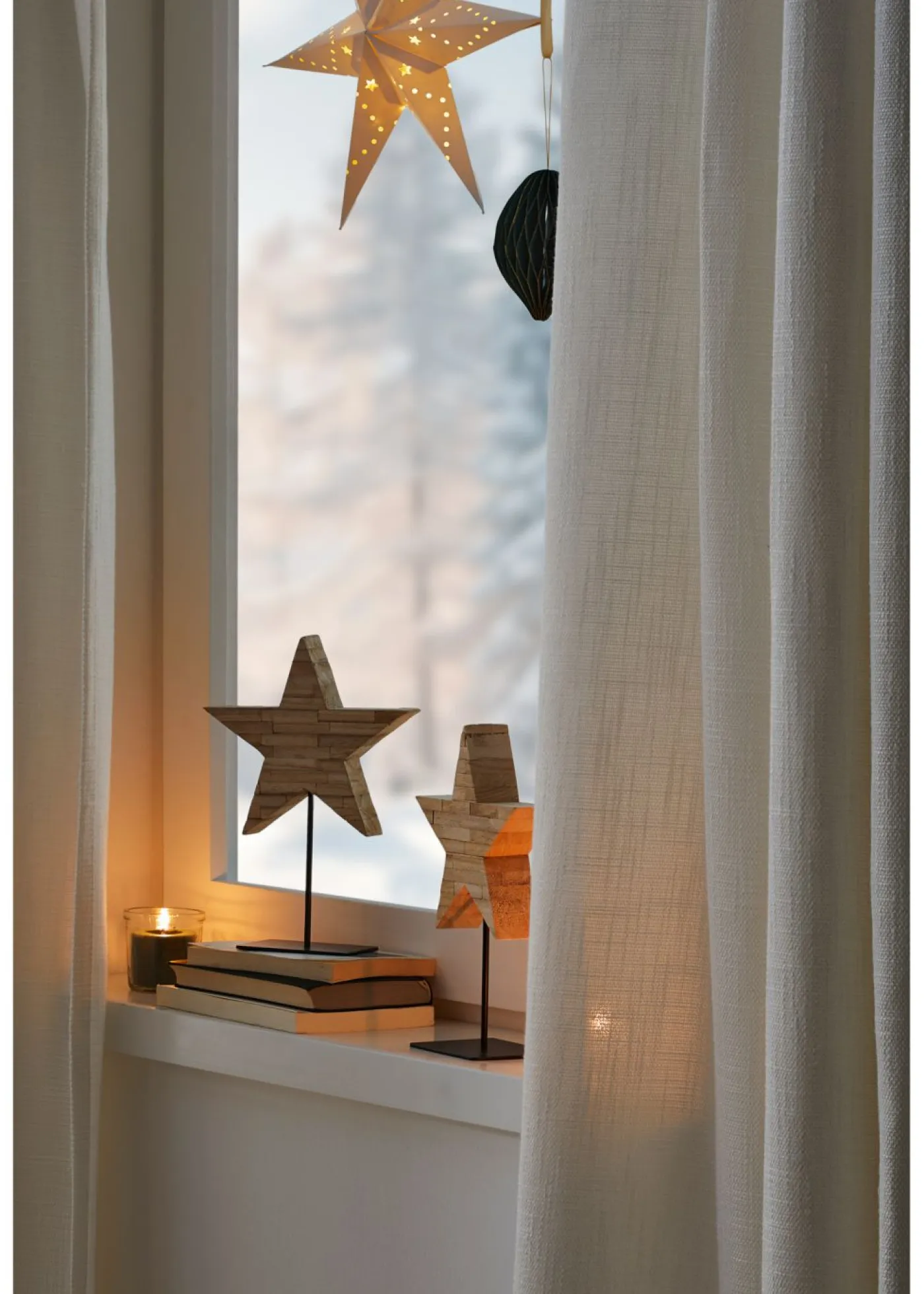 bonprix bonprix Muebles De Sala De Estar·Cortinas De Salón|Cortinas Para Dormitorio>Cortina oscurecedora con estructura (1 unidad) vainilla moteado