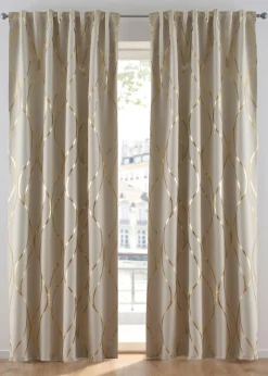 bonprix bonprix Cortina oscurecedora con estampado brillante (1 unidad)