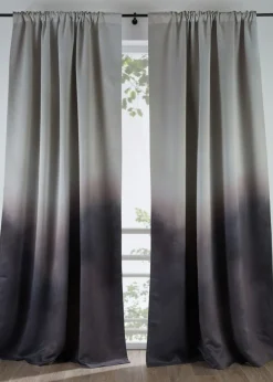 bonprix bonprix Cortinas Opacas|Cortinas Para Dormitorio>Cortina oscurecedora con degradado cromático (1 unidad) gris + pizarra