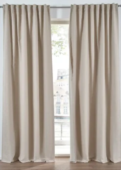 bonprix bonprix Cortina oscurecedora de doble capa con frontal estructurado (1 unidad)