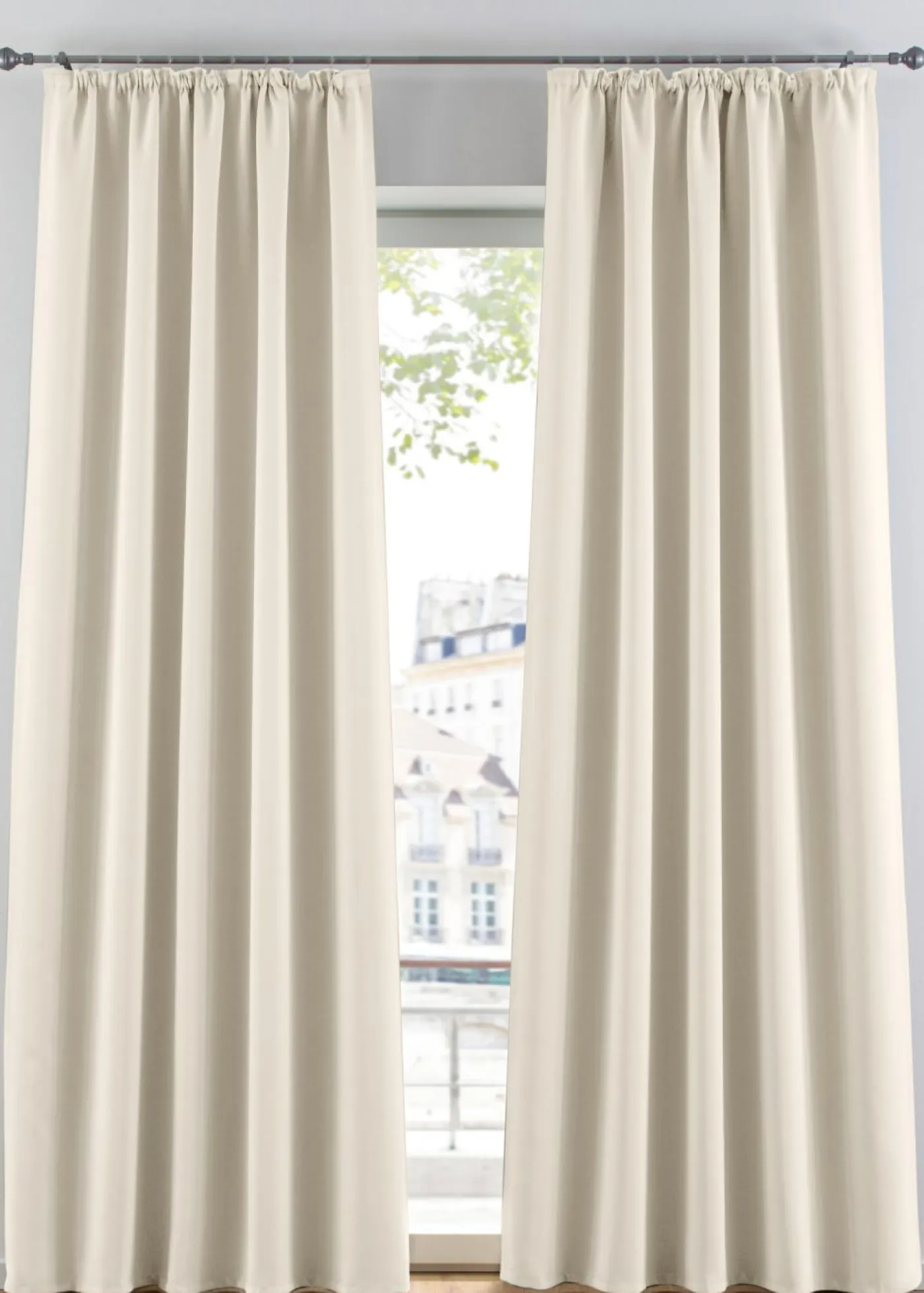 bonprix bonprix Muebles De Dormitorio·Cortinas Opacas|Cortinas Opacas>Cortina oscurecedora en varios tamaños (1 unidad) Crudo