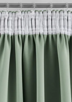 bonprix bonprix Muebles De Dormitorio·Cortinas Opacas|Cortinas Opacas>Cortina oscurecedora en varios tamaños (1 unidad) Salvia