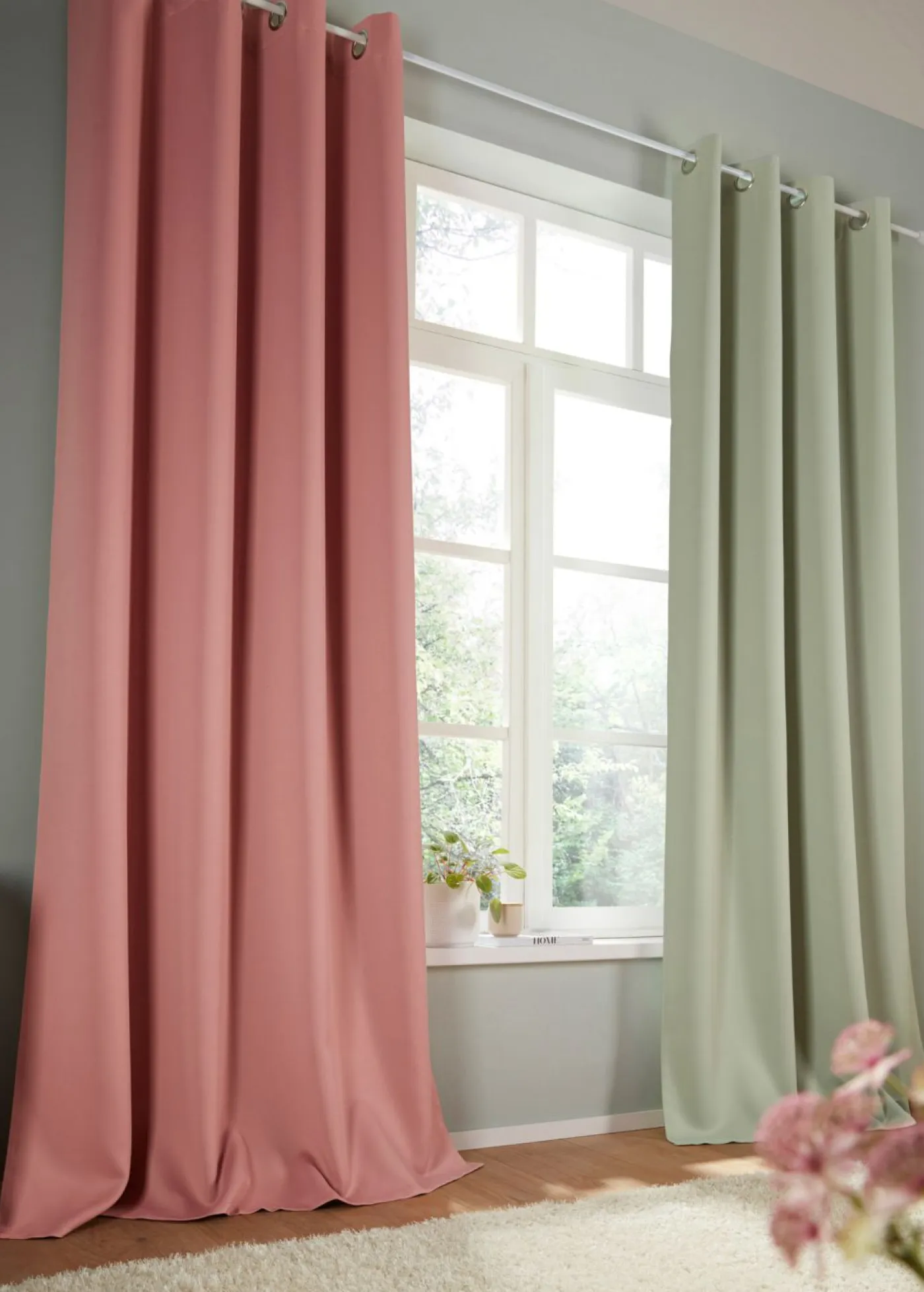 bonprix bonprix Muebles De Dormitorio·Cortinas Opacas|Cortinas Opacas>Cortina oscurecedora en varios tamaños (1 unidad) Salvia