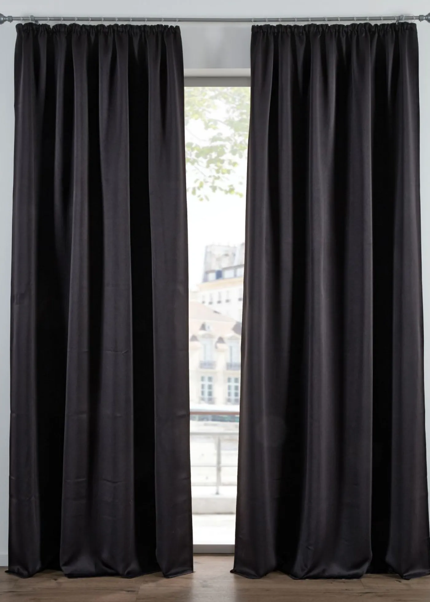 bonprix bonprix Muebles De Dormitorio·Cortinas Opacas|Cortinas Opacas>Cortina oscurecedora en varios tamaños (1 unidad) Negro