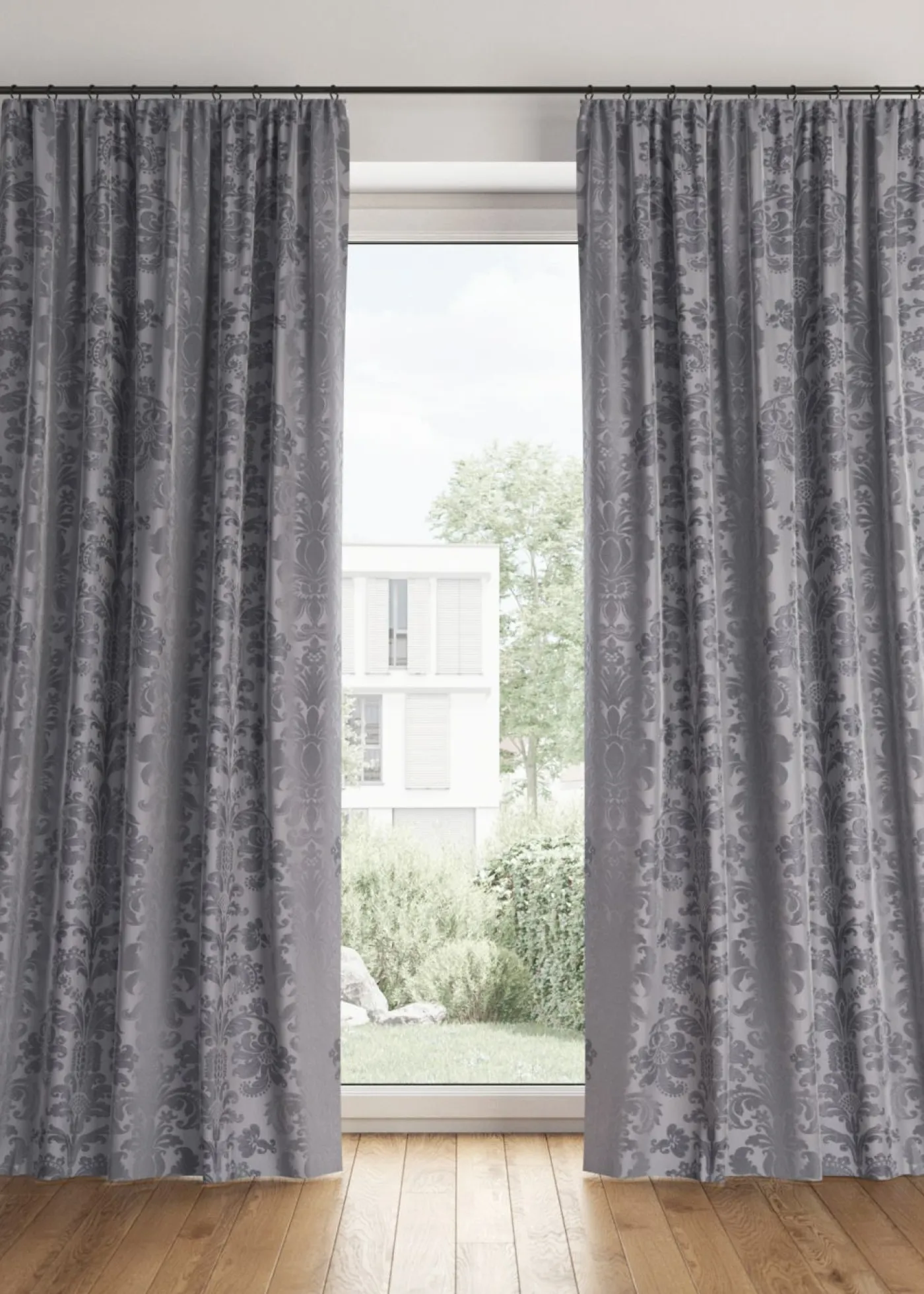 bonprix bonprix Cortinas Opacas|Cortinas Para Dormitorio>Cortina oscurecedora en varios tamaños (1 unidad) Gris