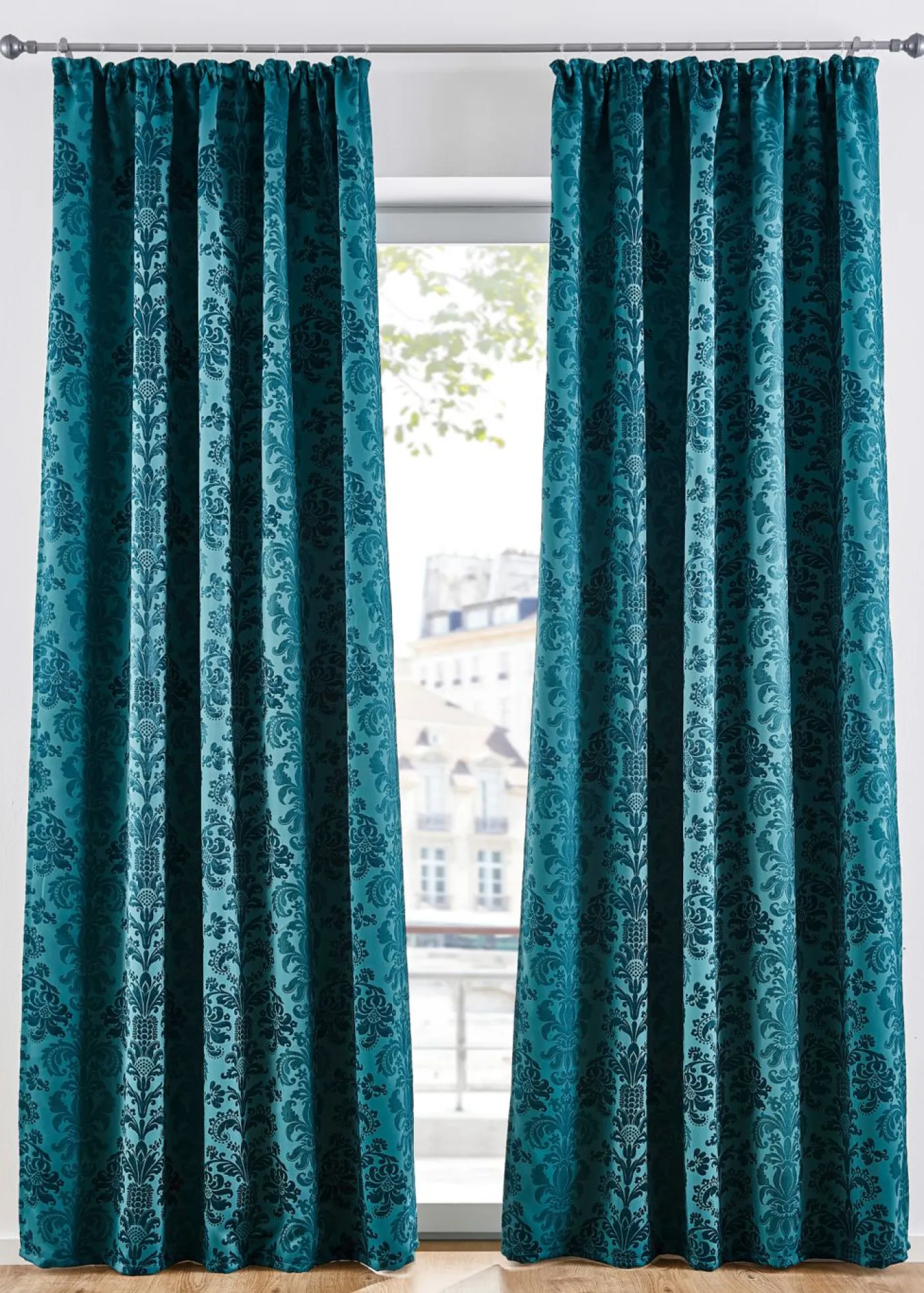 bonprix bonprix Cortinas Opacas|Cortinas Para Dormitorio>Cortina oscurecedora en varios tamaños (1 unidad) verde botella