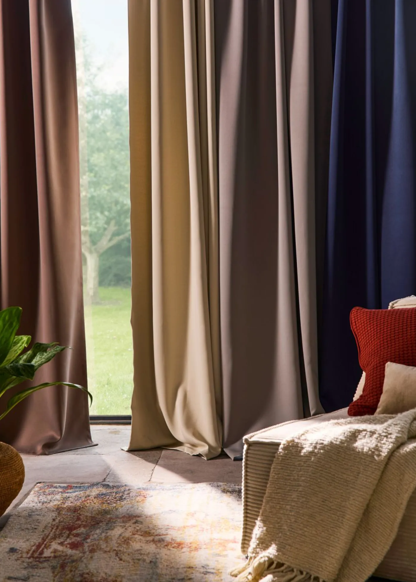 bonprix bonprix Muebles De Dormitorio·Cortinas Opacas|Cortinas Opacas>Cortina oscurecedora en varios tamaños (1 unidad) Azul marino