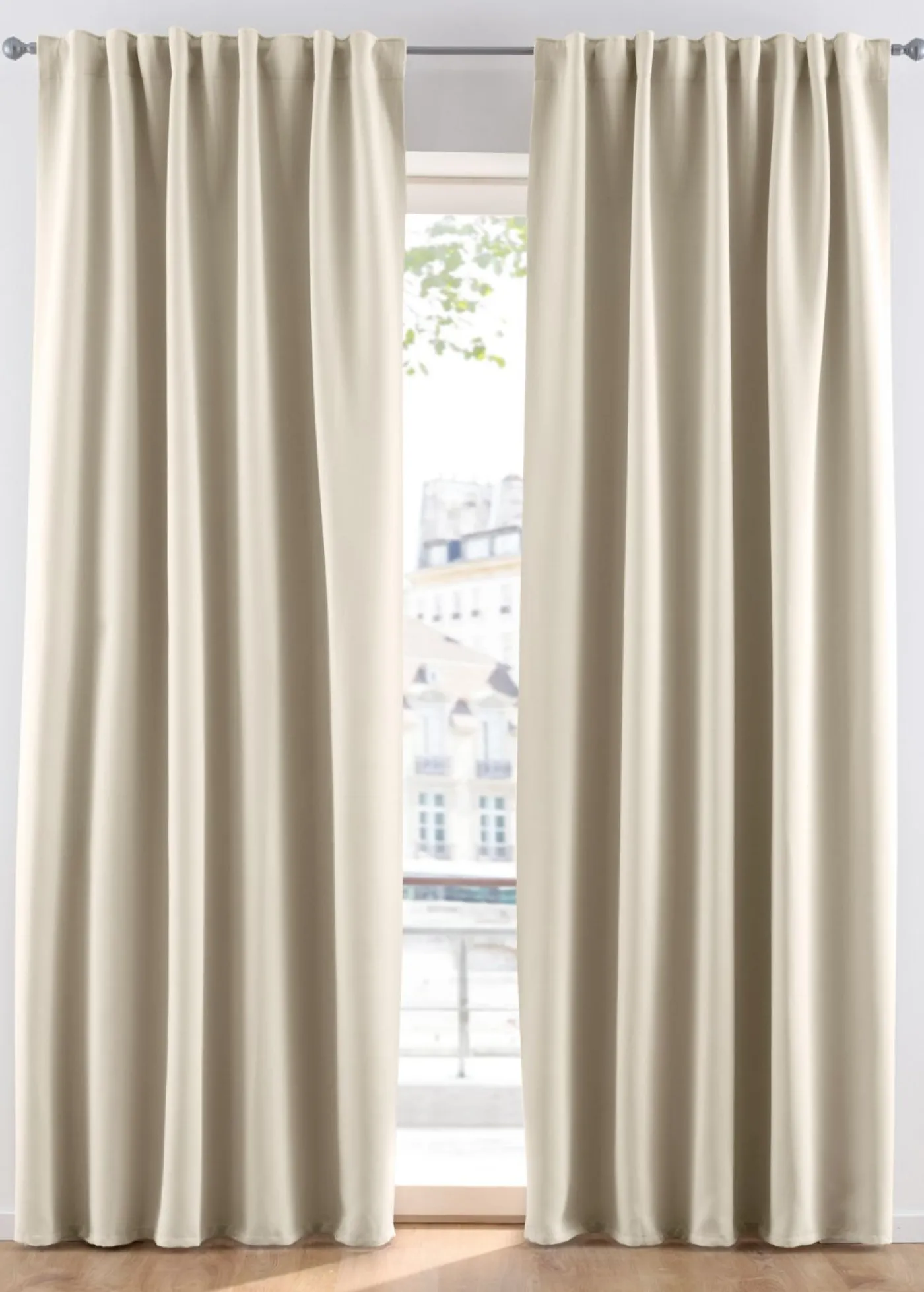 bonprix bonprix Muebles De Dormitorio·Cortinas Opacas|Cortinas Opacas>Cortina oscurecedora en varios tamaños (1 unidad) Crudo