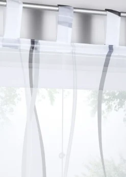 bonprix bonprix Estores Romanos>Cortina plegable "Viena" Blanco-gris