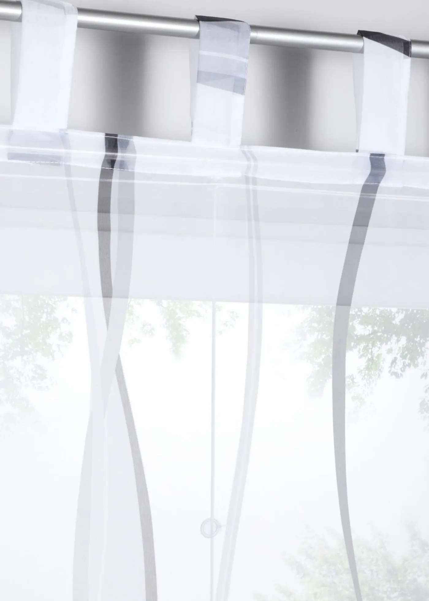 bonprix bonprix Estores Romanos>Cortina plegable "Viena" Blanco-gris