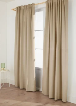 bonprix bonprix Cortina térmica oscurecedora con superficie aterciopelada (1 unidad)