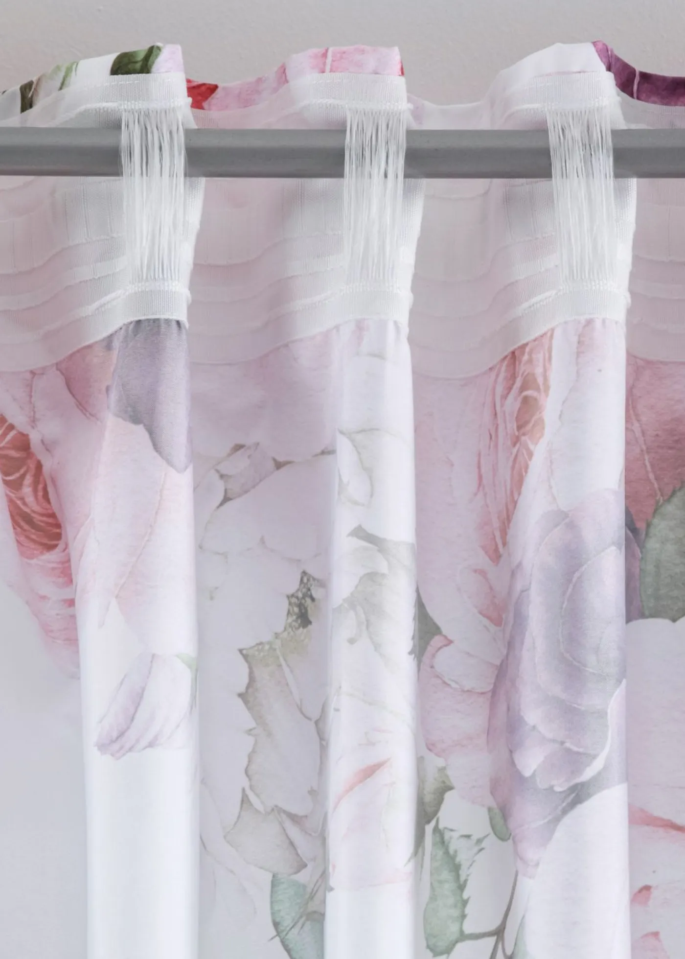 bonprix bonprix Muebles De Sala De Estar·Cortinas De Salón|Cortinas Para Dormitorio>Cortina (2 unidades) baya/blanco./púrpura con flores