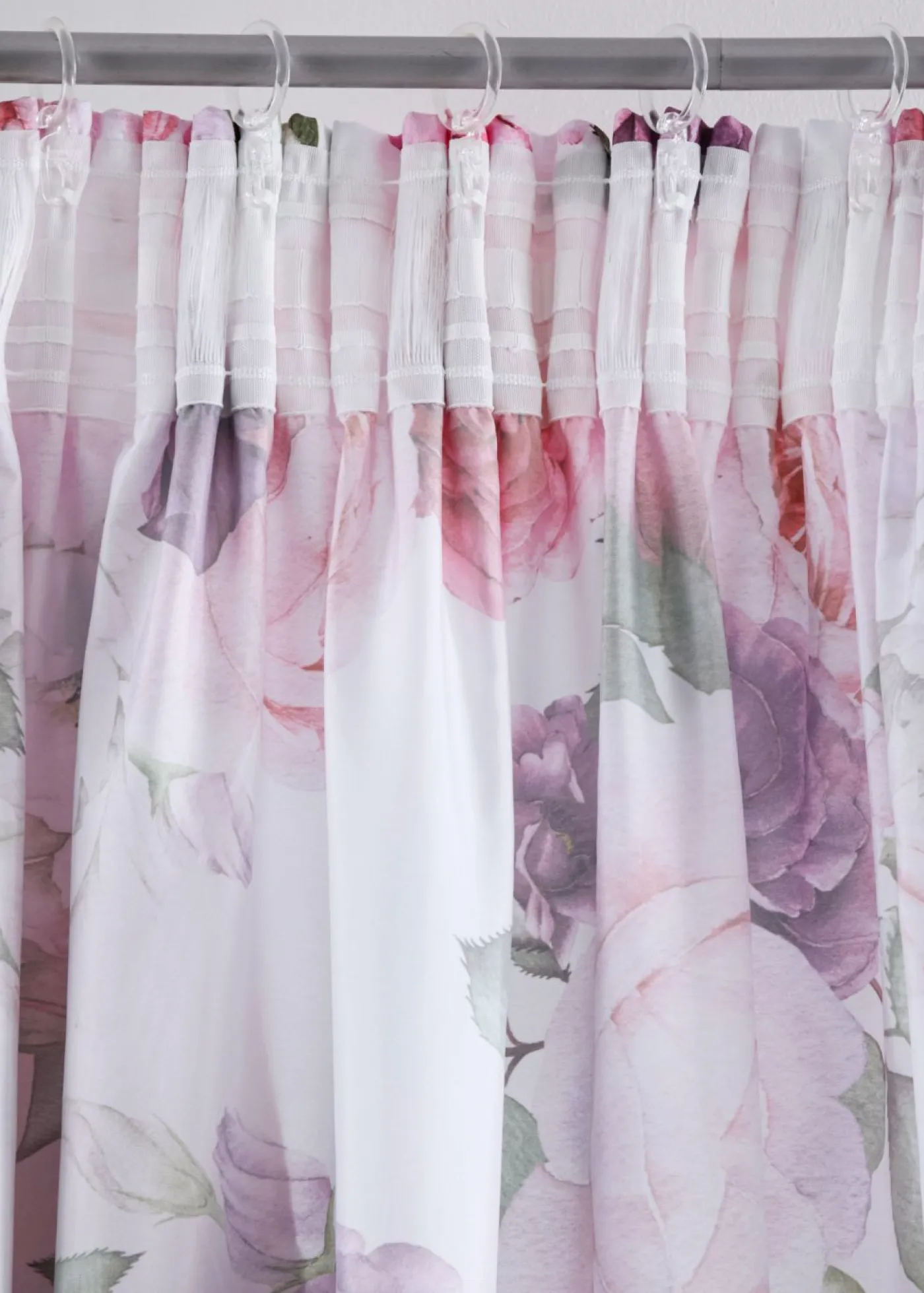 bonprix bonprix Muebles De Sala De Estar·Cortinas De Salón|Cortinas Para Dormitorio>Cortina (2 unidades) baya/blanco./púrpura con flores