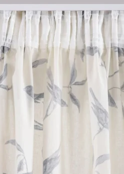 bonprix bonprix Muebles De Sala De Estar·Cortinas De Salón|Cortinas Para Dormitorio>Cortinas con estampado (1 unidad) crudo / gris oscuro