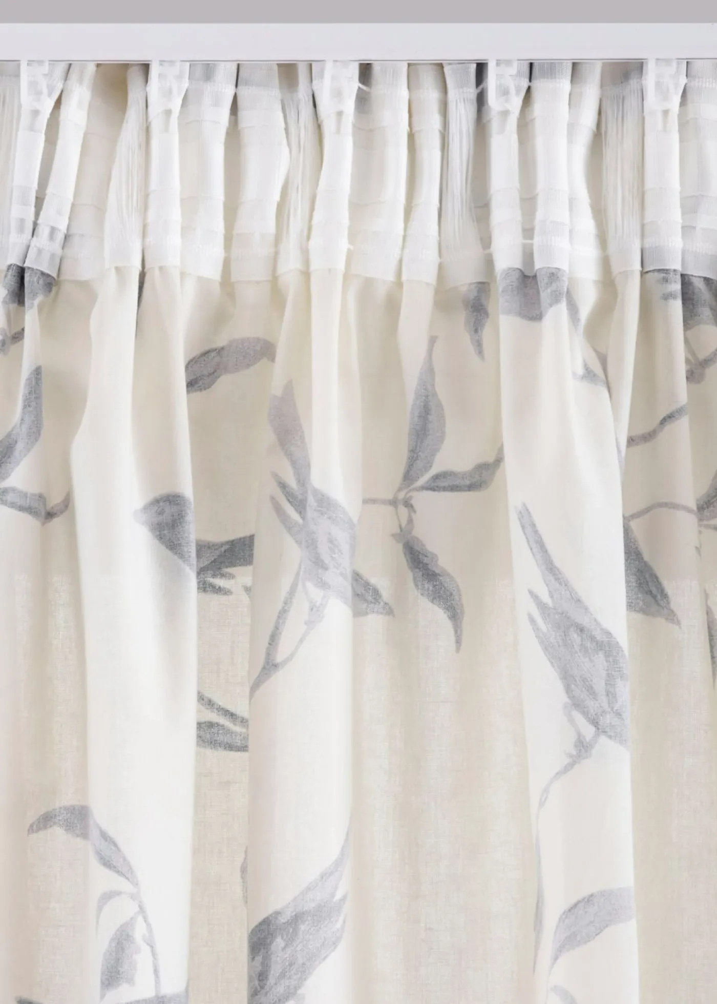 bonprix bonprix Muebles De Sala De Estar·Cortinas De Salón|Cortinas Para Dormitorio>Cortinas con estampado (1 unidad) crudo / gris oscuro