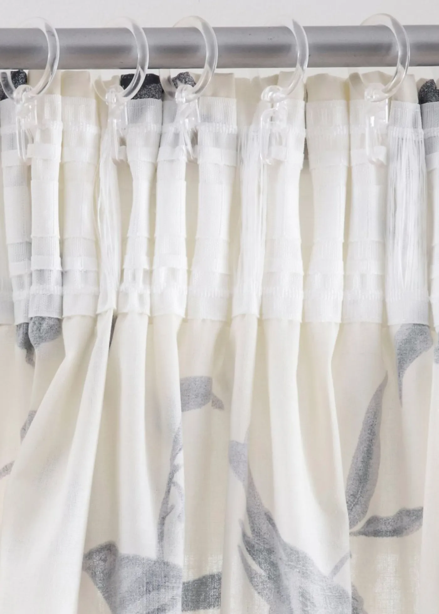 bonprix bonprix Muebles De Sala De Estar·Cortinas De Salón|Cortinas Para Dormitorio>Cortinas con estampado (1 unidad) crudo / gris oscuro