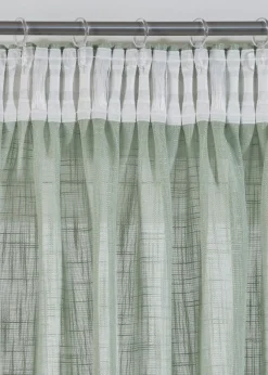 bonprix bonprix Muebles De Sala De Estar·Cortinas De Salón|Cortinas Para Dormitorio>Cortinas con textura (2 unidades) Verde suave