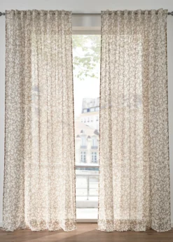 bonprix bonprix Muebles De Comedor·Cortinas Y Estores|Muebles De Sala De Estar·Cortinas De Salón>Cortinas de batista (2 unidades) Beige-blanco