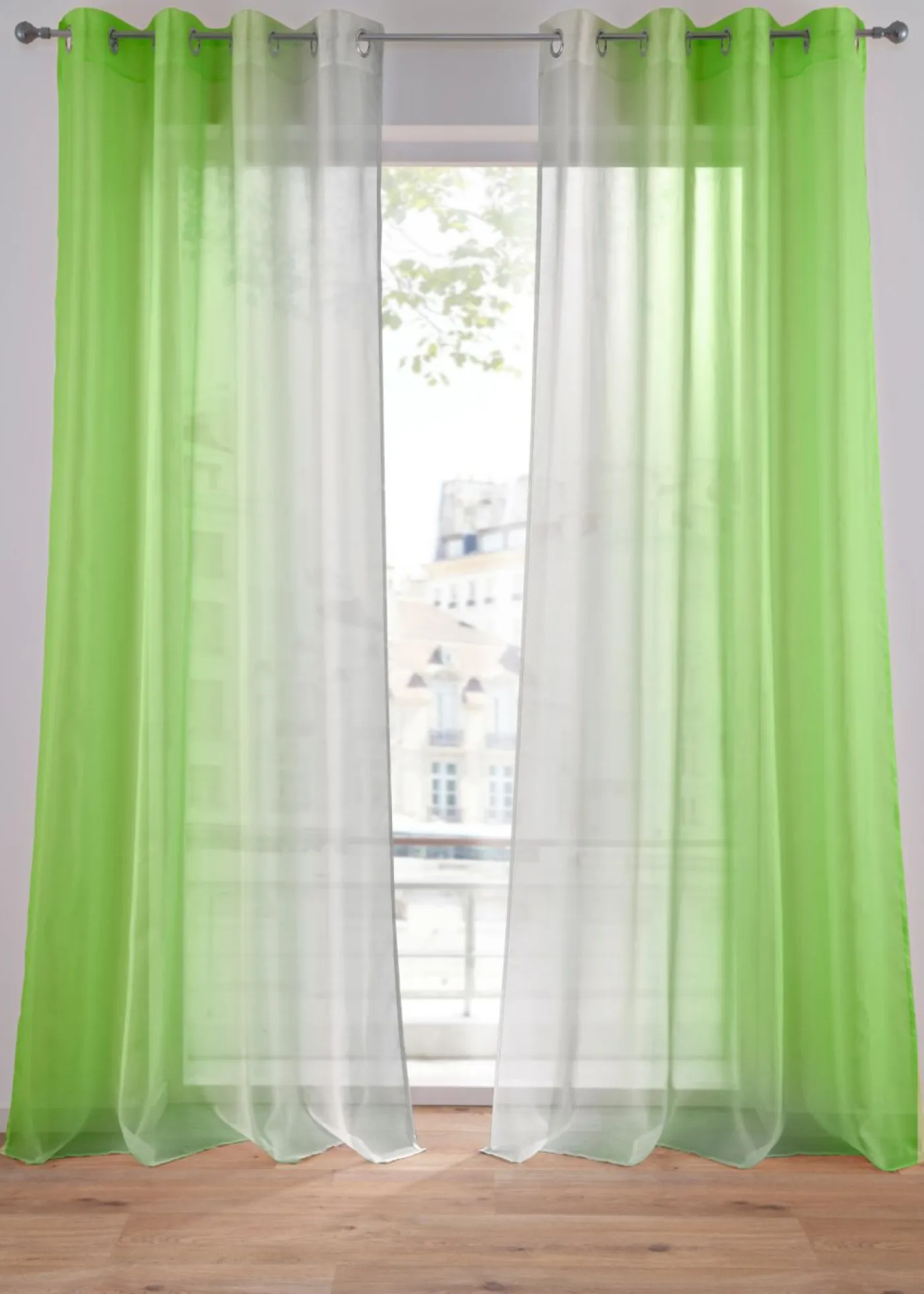 bonprix bonprix Cortinas de gasa ligera, también en tamaño extralargo (2 unidades)