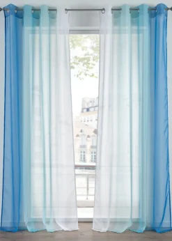 bonprix bonprix Muebles De Comedor·Cortinas Y Estores|Muebles De Sala De Estar·Cortinas De Salón>Cortinas de gasa ligera, también en tamaño extralargo (2 unidades) Azul