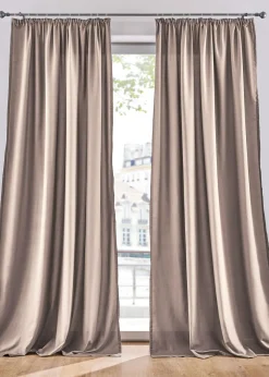 bonprix bonprix Muebles De Sala De Estar·Cortinas De Salón|Cortinas Para Dormitorio>Cortinas de microfibra (2 unidades) Arena