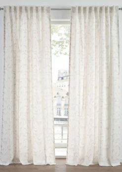 bonprix bonprix Muebles De Comedor·Cortinas Y Estores|Muebles De Sala De Estar·Cortinas De Salón>Cortinas semitransparentes, también en largo extra (2 unidades) Crema-gris