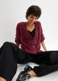 bonprix bonprix Jerséis|Ropa De Punto>Cárdigan Rojo azalea