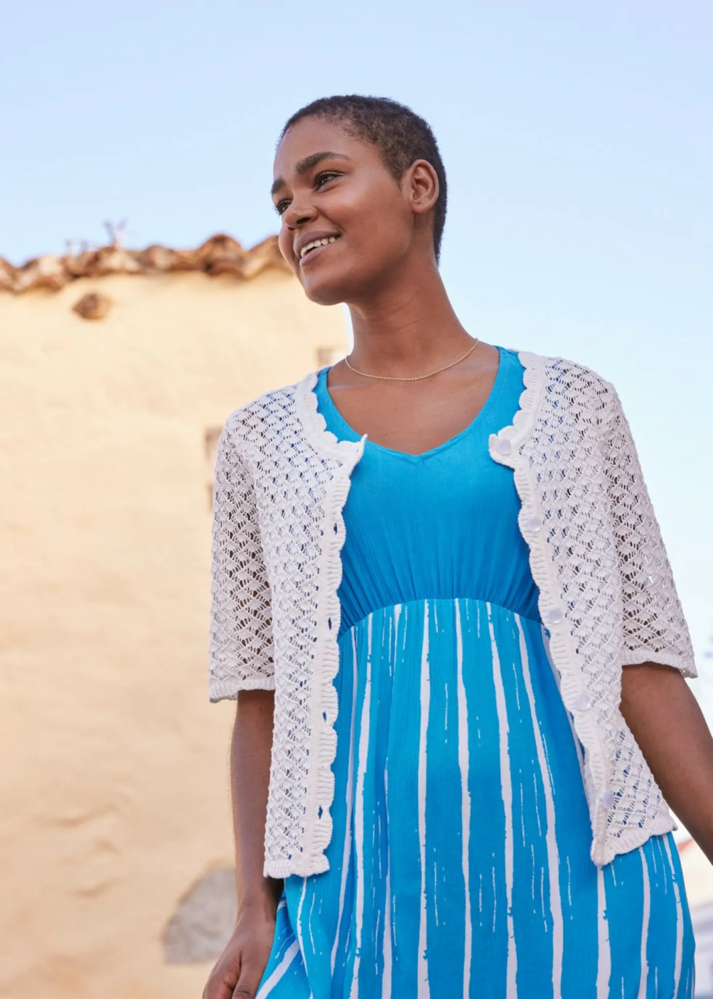 bonprix bonprix Jerséis|Ropa De Punto>Cárdigan Blanco