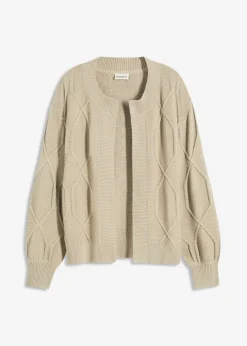 Mujer bonprix bonprix Cárdigan con patrón trenzado