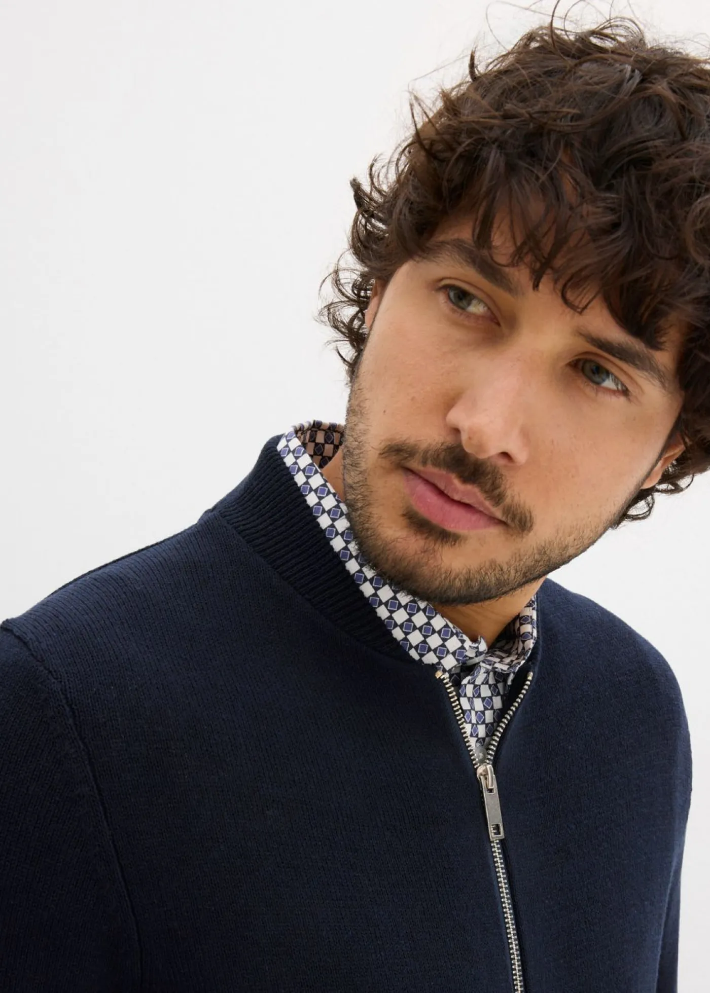 bonprix bonprix Jerséis Y Cárdigans>Cárdigan con regular fit Azul marino