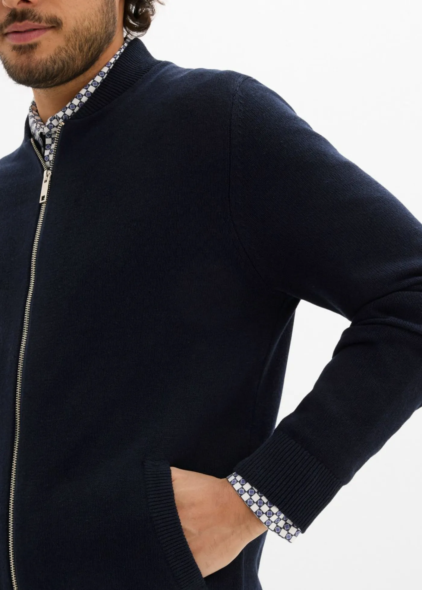 bonprix bonprix Jerséis Y Cárdigans>Cárdigan con regular fit Azul marino