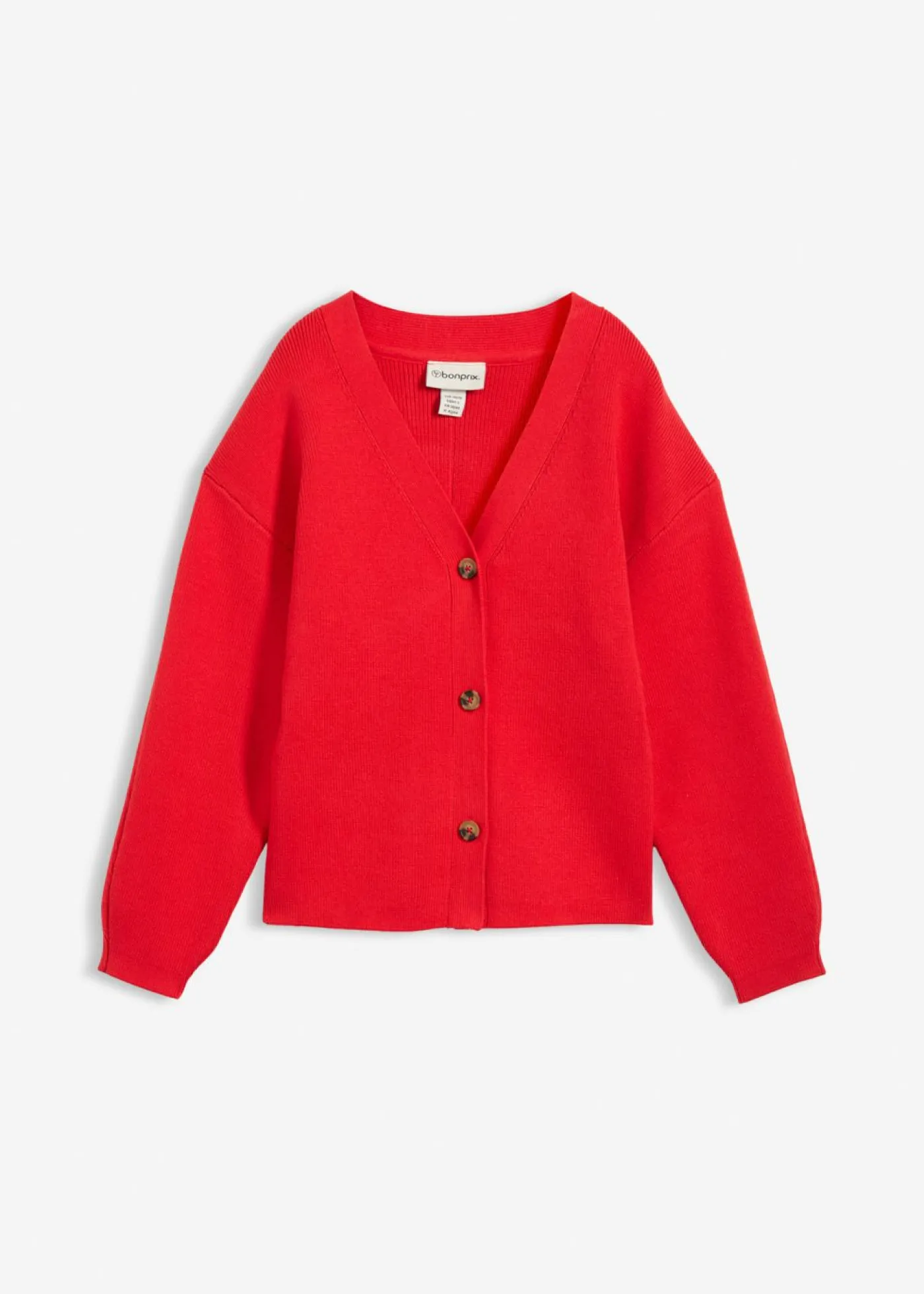 bonprix bonprix Jerséis|Ropa De Punto>Cárdigan de mezcla de algodón fresa