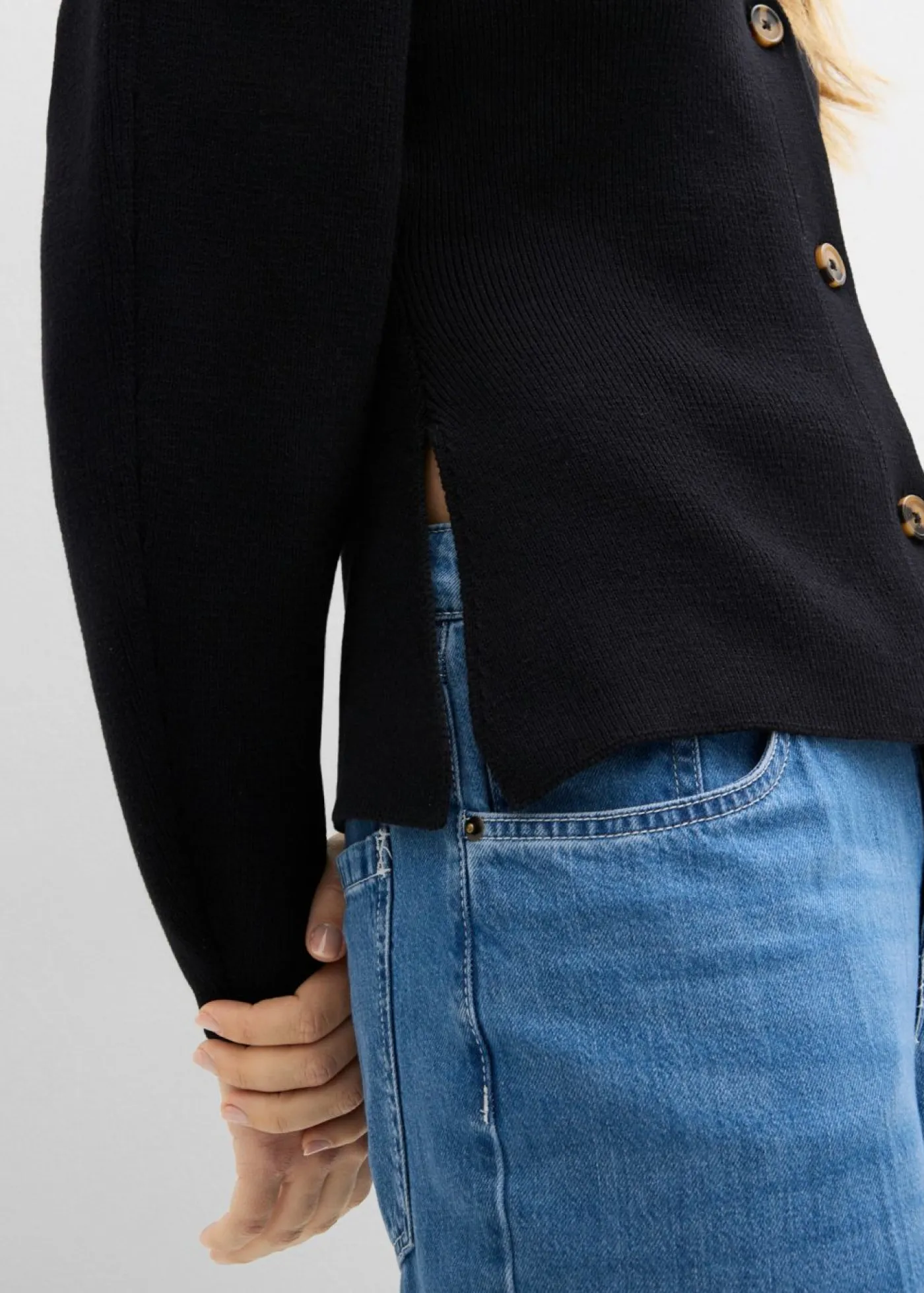 Mujer bonprix bonprix Cárdigan de mezcla de algodón