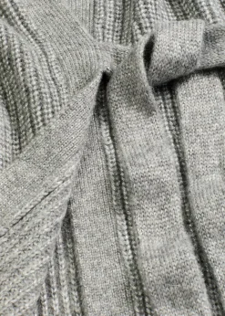 bonprix bonprix Esenciales|Jerséis>Cárdigan holgado con diseño cruzado Gris jaspeado