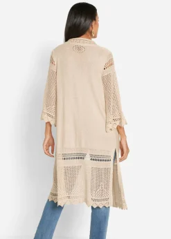 Mujer bonprix bonprix Cárdigan largo de ajour