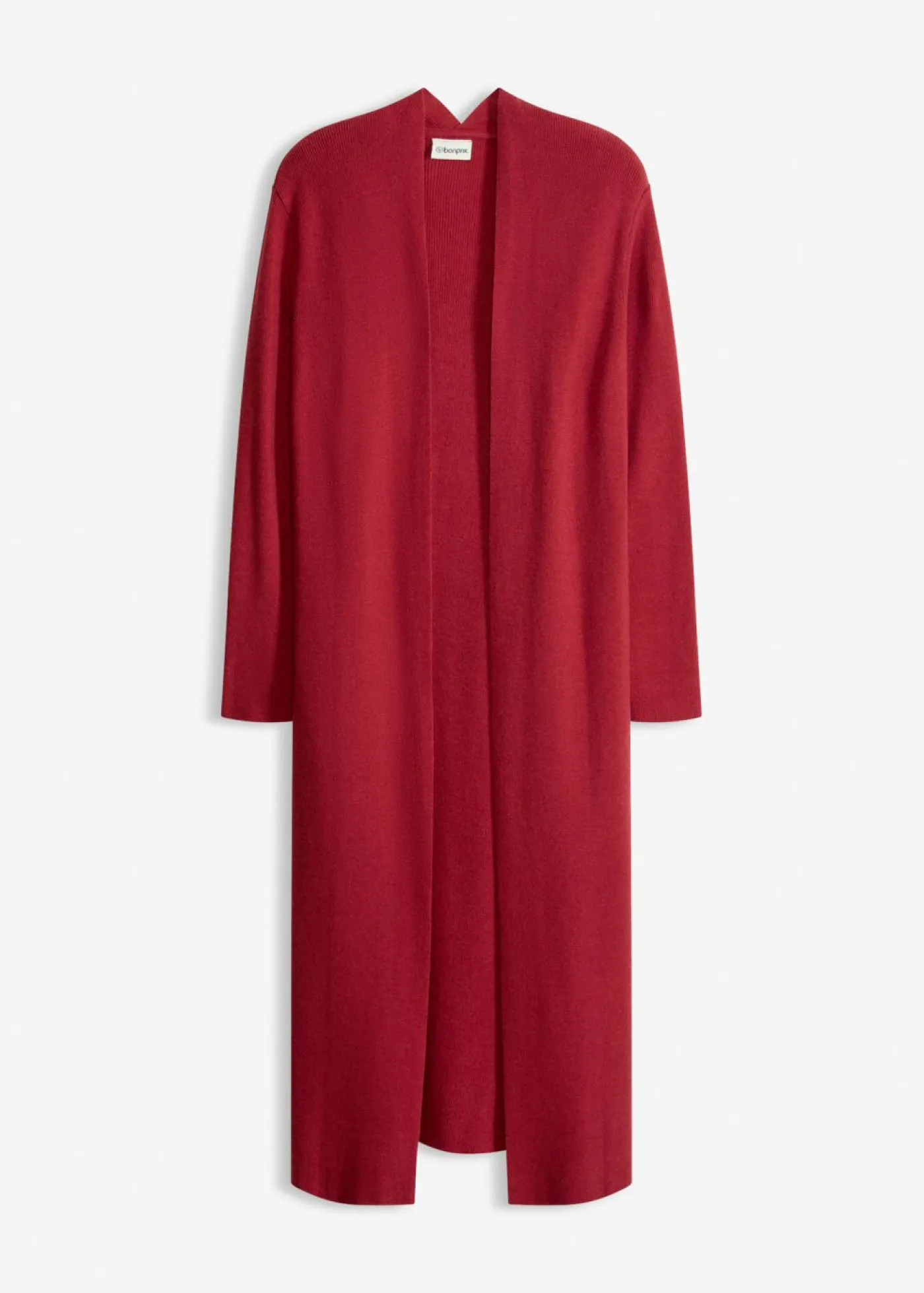 bonprix bonprix Jerséis|Ropa De Punto>Cárdigan largo de punto con viscosa Cereza