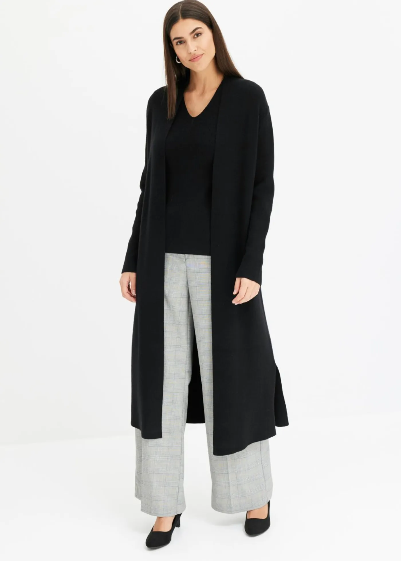 Mujer bonprix bonprix Cárdigan largo de punto con viscosa