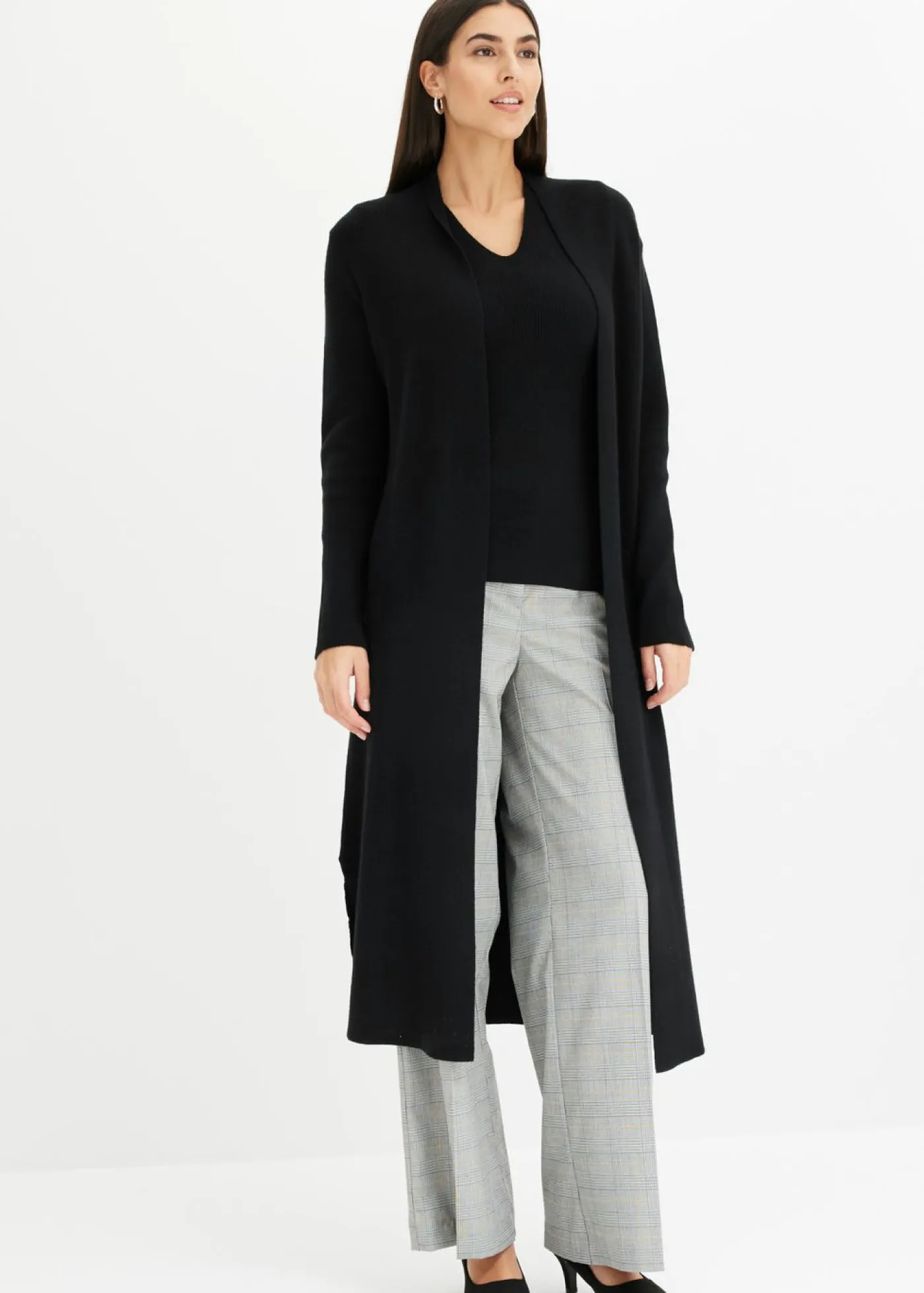 Mujer bonprix bonprix Cárdigan largo de punto con viscosa