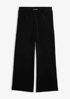 bonprix bonprix Básicos|Pantalones>Culotte de algodón orgánico puro Negro