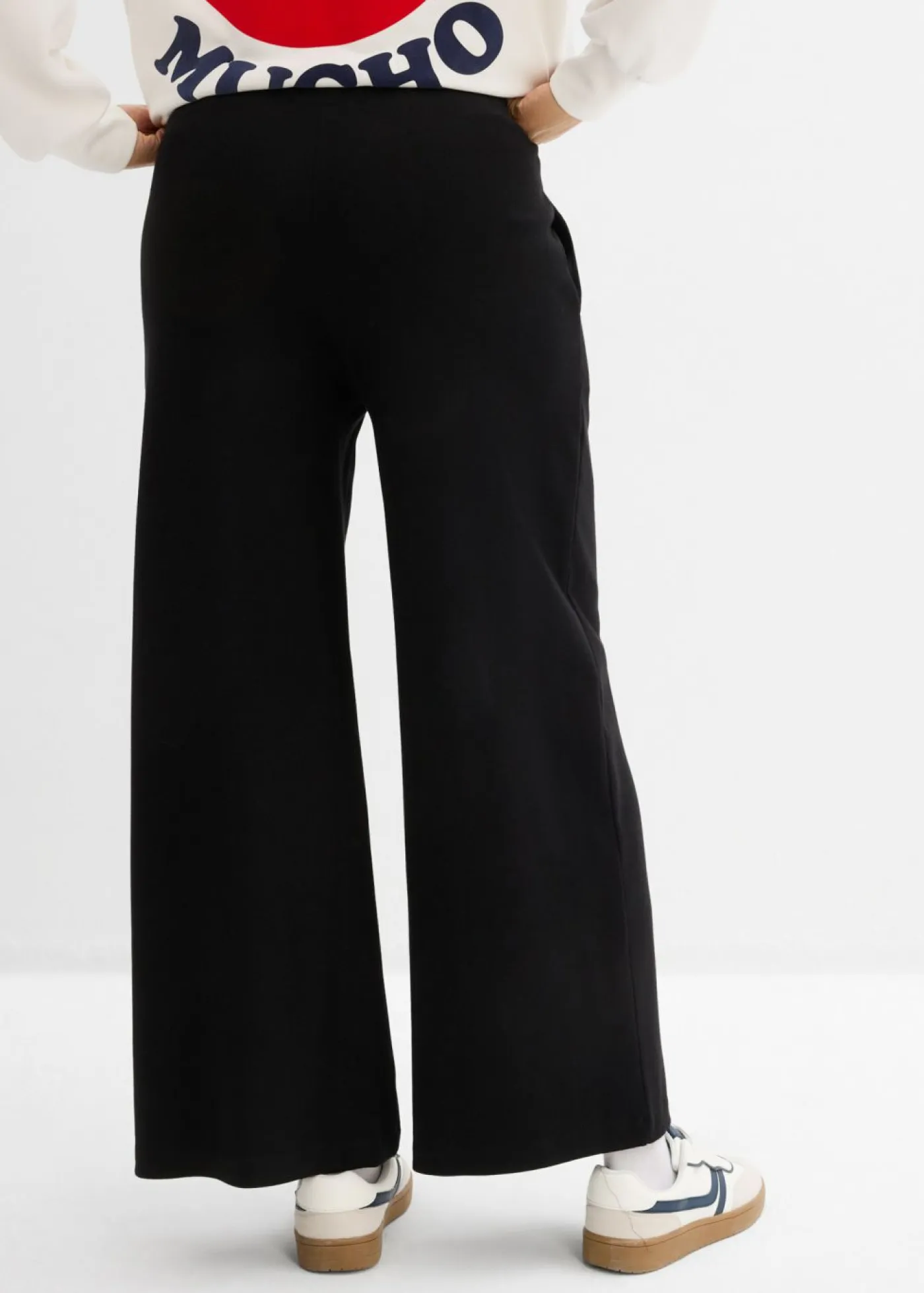bonprix bonprix Básicos|Pantalones>Culotte de algodón orgánico puro Negro