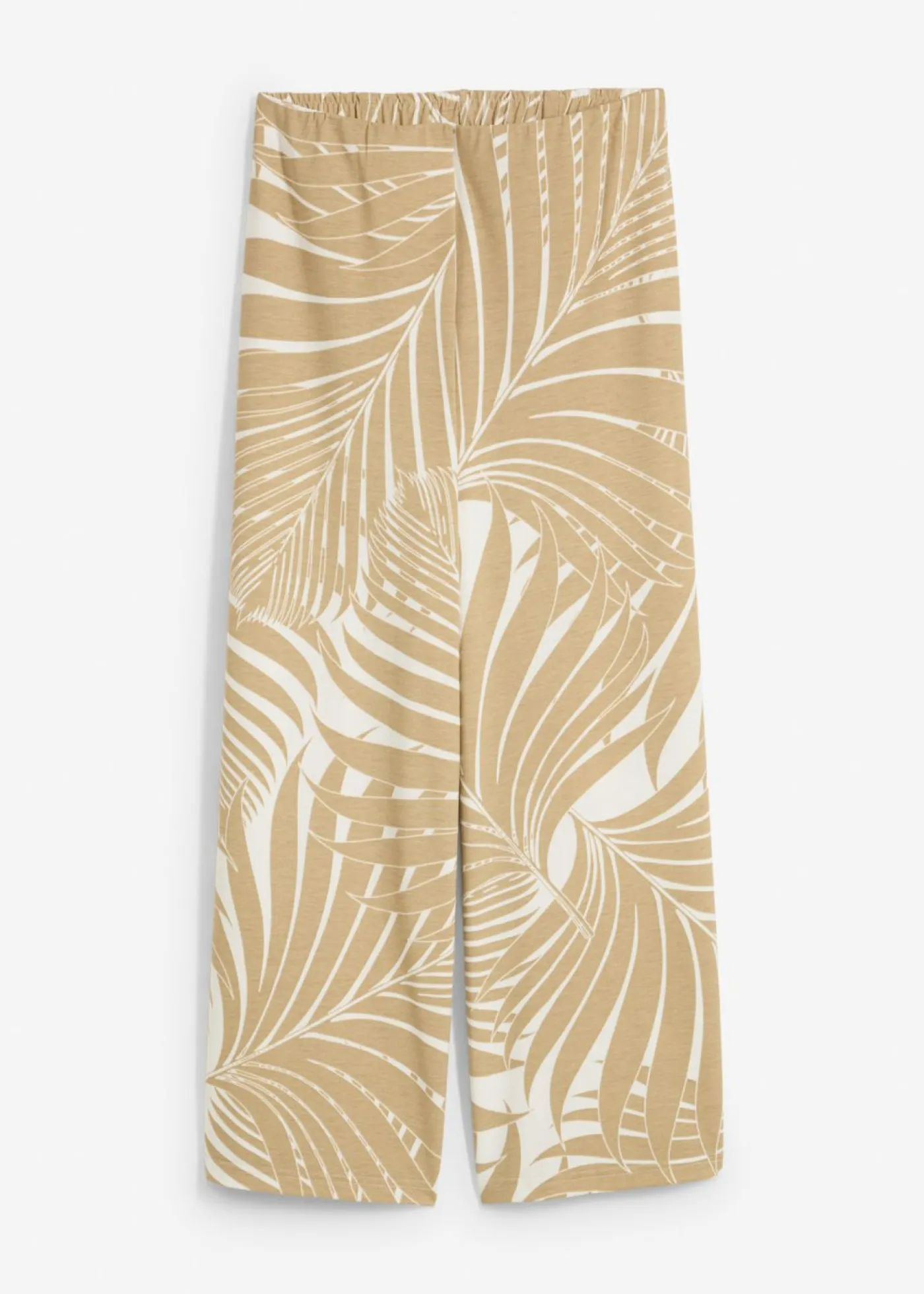 bonprix bonprix Pantalones>Culotte de mezcla de viscosa suave Blanco lana/beige nuevo estampado