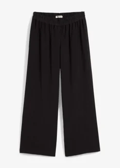 bonprix bonprix Pantalones>Culotte de mezcla de viscosa suave Negro