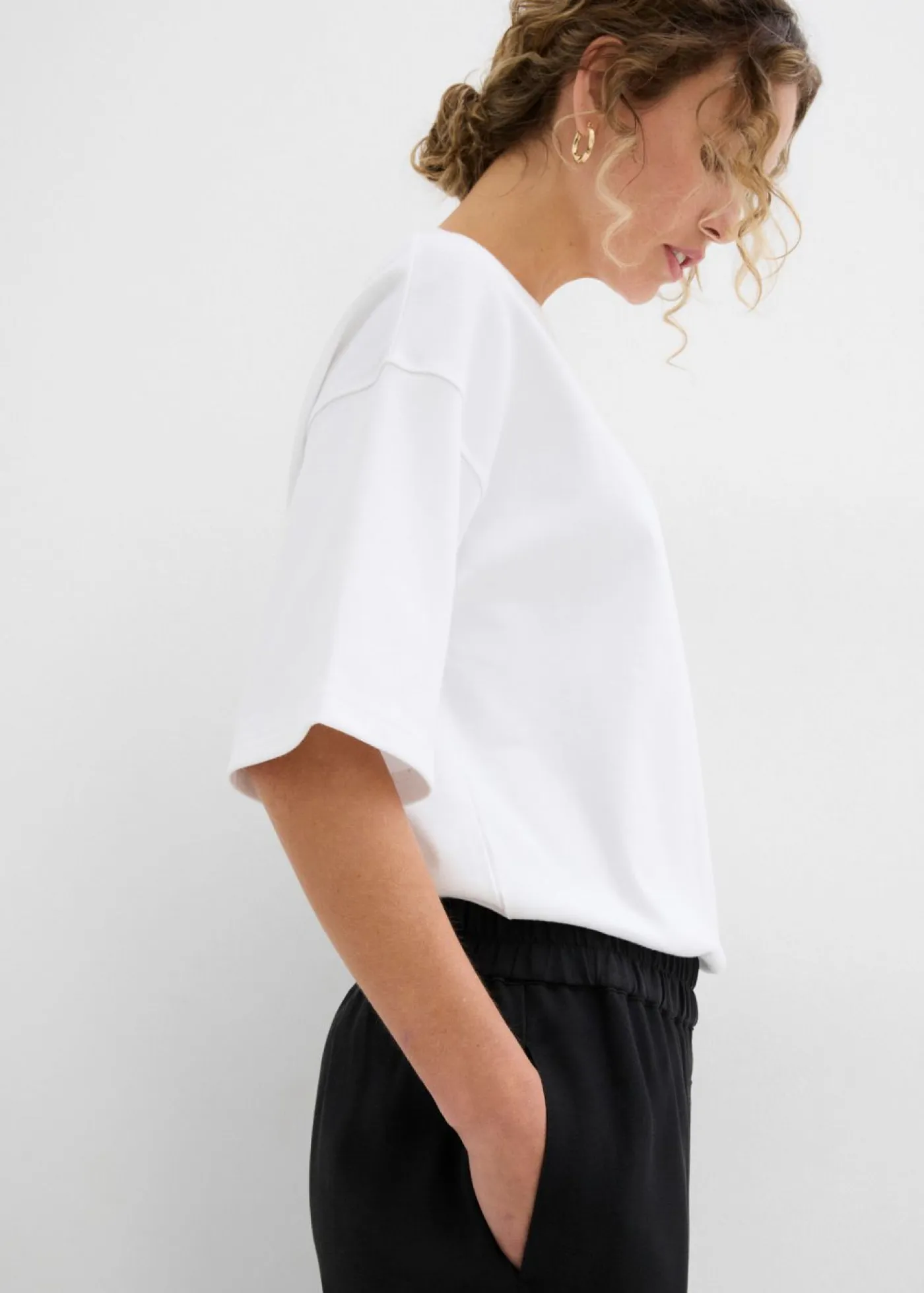 bonprix bonprix Pantalones>Culotte de mezcla de viscosa suave Negro